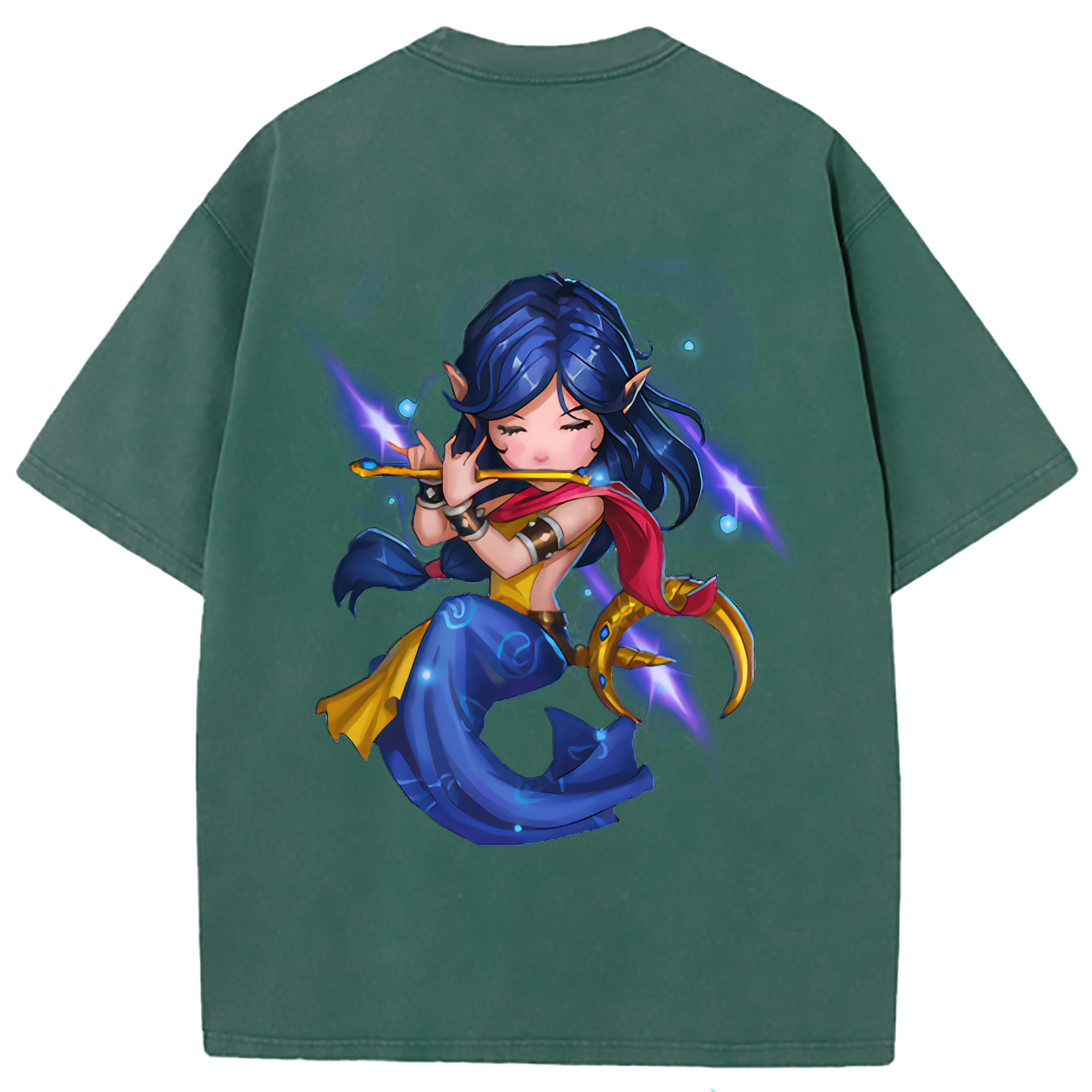 （画像用） リーグ・オブ・レジェンド League of Legends LOL 綿100% ヴィンテージ風 半袖Tシャツ（背面プリント）